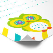 教室のルールのポスター – Owlテーマ ポスター (角)