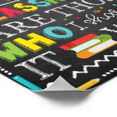 教室の先生スクールの装飾のポスター ポスター (角)