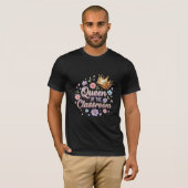 教室の女王 先生 フラワー クラウン Tシャツ (正面フル)