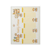 教室の子供の毎週のプランナー ノートパッド (回転)