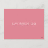 教室の子供バレンタイン。かわいい猫。私の友達になれ シーズンポストカード (裏面)