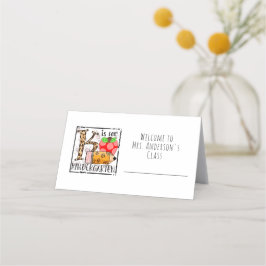 教室の座席座席表 プレイスカード