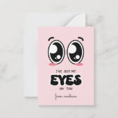 教室の得バレンタインデーを見る ノートカード (正面)