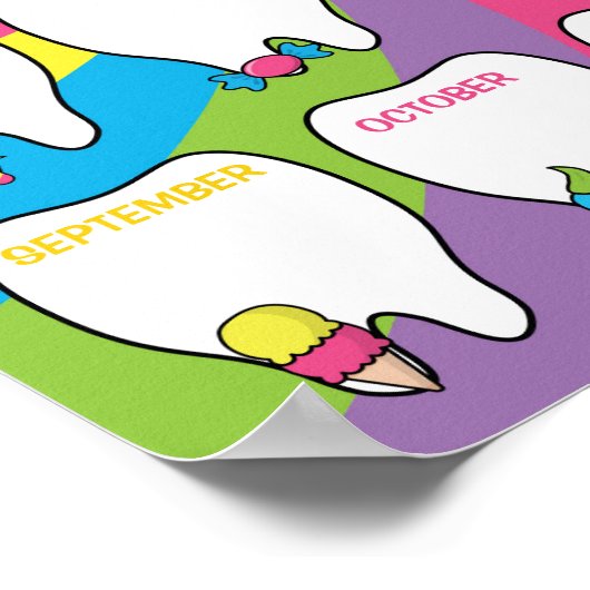 教室の歯割図ポスターキャンディテーマ ポスター (角)