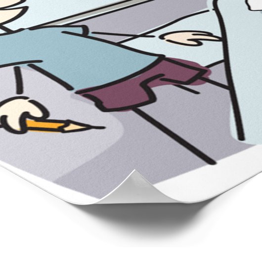 教室の混乱 ポスター (角)