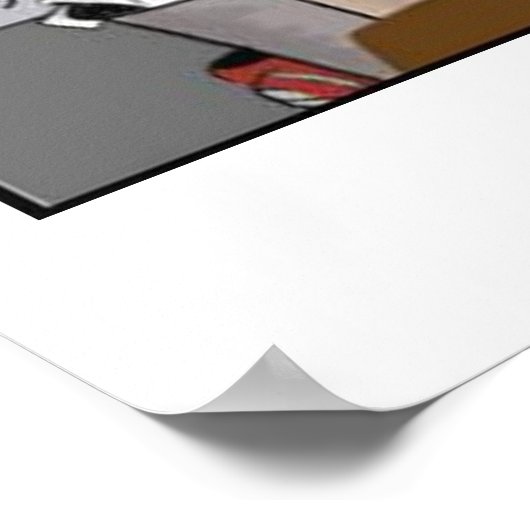 教室の漫画ポスターの子供たち ポスター (角)