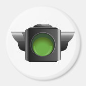 教室の管理のための緑の信号 マグネット (正面)