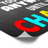 教室の装飾、姿勢の変更感動的、 ポスター (角)