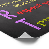 教室の装飾、教室の引用文感動的、 ポスター (角)