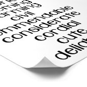 教室の装飾、教室の引用文、素敵な言い方 ポスター (角)