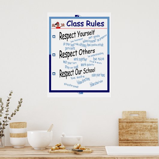 教室の規則 ポスター (キッチン)