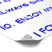 教室の規則 ポスター (角)