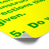 教室の規則 ポスター (角)