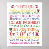 教室の規則 ポスター (正面)