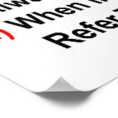 教室の規則 ポスター (角)