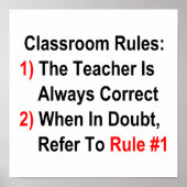 教室の規則 ポスター (正面)