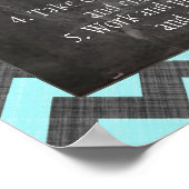 教室の規則 ポスター (角)