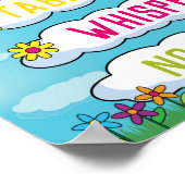 教室の音声レベルチャートの庭園テーマ ポスター (角)