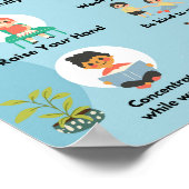 教室は教室の良い習慣を決める ポスター (角)