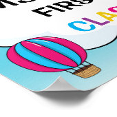 教室へようこそホットエアバルーンにサインイン ポスター (角)