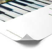 教室または合唱用のAlleluiaミュージカルポスター ポスター (角)