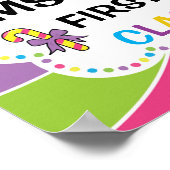 教室ウェルカムサインインキャンディテーマ ポスター (角)