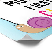 教室ウェルカムサインインザガーデンテーマ ポスター (角)