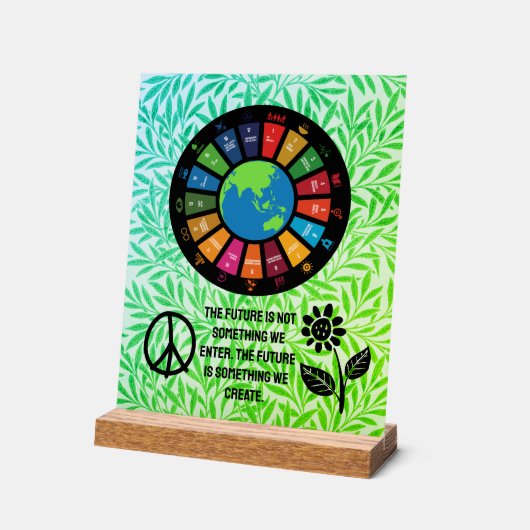 教室クール感動的でのOfficeホームへのプレゼント アクリルサイン (傾斜)