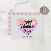 教室ハッピーバレンタインデーラブ ノートカード (正面/裏面インサイチュ)