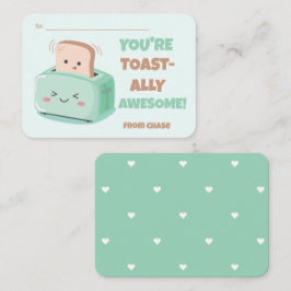 教室バレンタインのトースト素晴らしカード ノートカード