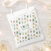 教室バレンタインのバグXOXOハグとキス フェイバーバッグ (クリップ留めされた状態)