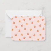 教室バレンタインのピーチオブマイハート ノートカード (裏面)