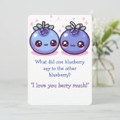 教室バレンタインのブルーベリーおもしろい! シーズンカード (スタンド正面)