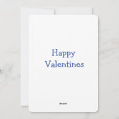 教室バレンタインのブルーベリーおもしろい! シーズンカード (裏面)