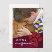 教室バレンタインの子ペットカスタムの写真 シーズンポストカード (正面/裏面)