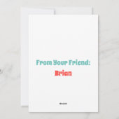 教室バレンタインデペンギンハート シーズンカード (裏面)