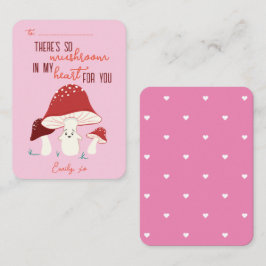 教室バレンタインデーそうキノコハートカード ノートカード