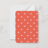 教室バレンタインデーのさくらんぼの多くのカード ノートカード (裏面)