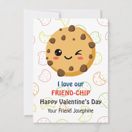 教室バレンタインデーのカード (正面)