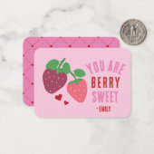 教室バレンタインデーベリースウィート ノートカード (正面/裏面インサイチュ)