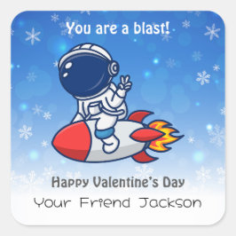 教室バレンタインデー スクエアシール