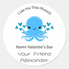 教室バレンタインデー ラウンドシール