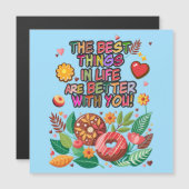 教室バレンタインデーBohoドーナツと花 (正面/裏面)