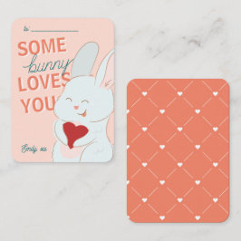 教室バレンタインデーBunny Loves You Card ノートカード