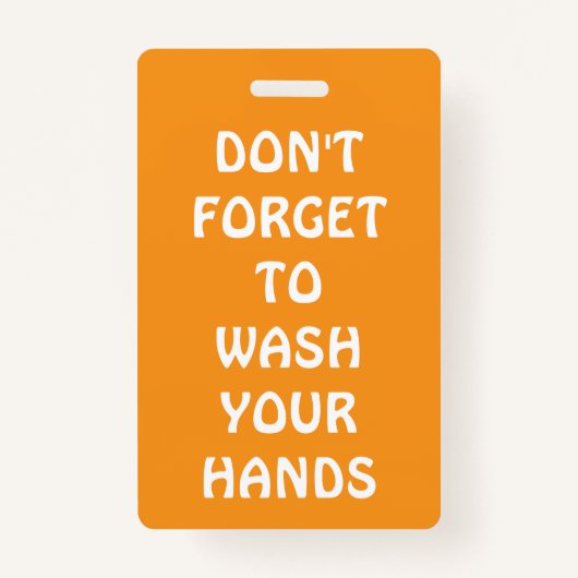 教室パーソナライズされたバスルームのパス先生カード バッジ (裏面)