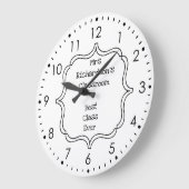 教室パーソナライズされた先生 ラージ壁時計 (傾斜)