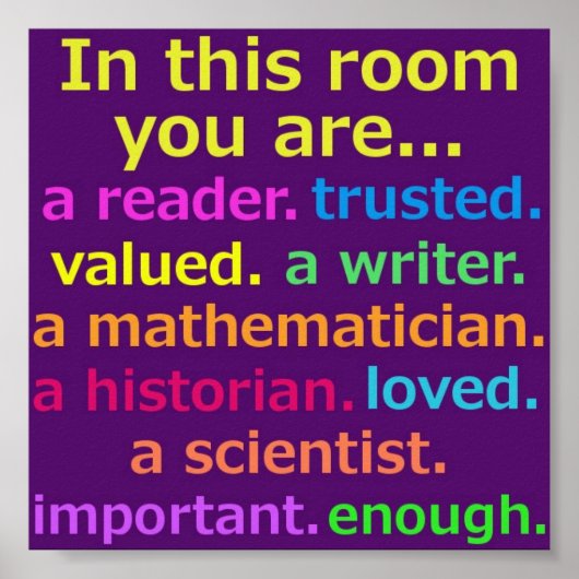 教室ポスタ感動的ー ポスター (正面)