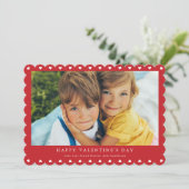 教室モダンBFFハッピーバレンタインデー写真 シーズンカード (スタンド正面)