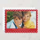 教室モダンBFFハッピーバレンタインデー写真 シーズンカード (正面/裏面)