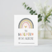 教室レインボーバレンタインデー子供へカード シーズンカード (スタンド正面)